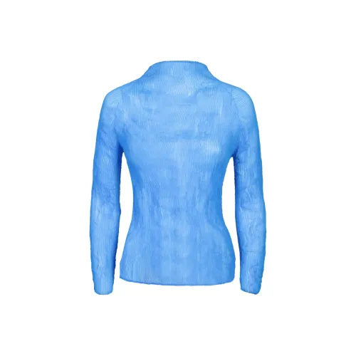 ISSEY MIYAKE SS24 T Рубашка Женская Синяя