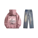 Set (Пыльно-розовый Стандартное издание + Ностальгический синий Джинсы)