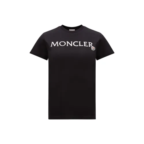 Moncler Стандартная T-рубашка Женская Черная
