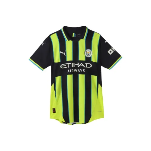 PUMA MCFCaway Аутентичный Джерси с упаковкой Футбол Джерси Мужской Морской синий Желтый