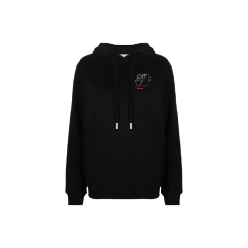 Off Белый FW21 Черный Женские Свитшоты