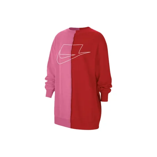 NIKE Красно-розовые Женские Свитшоты
