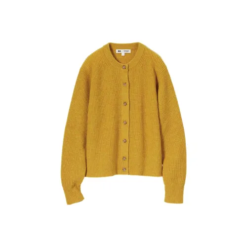 UNIQLO X CDC Co Бренд FW23 Свитер Женский Ярко-Желтый