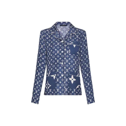 LOUIS VUITTON Рубашка Женская Синяя