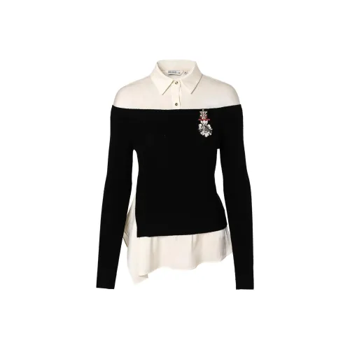 OBBLIGATO Свитер Женские Черный Белый