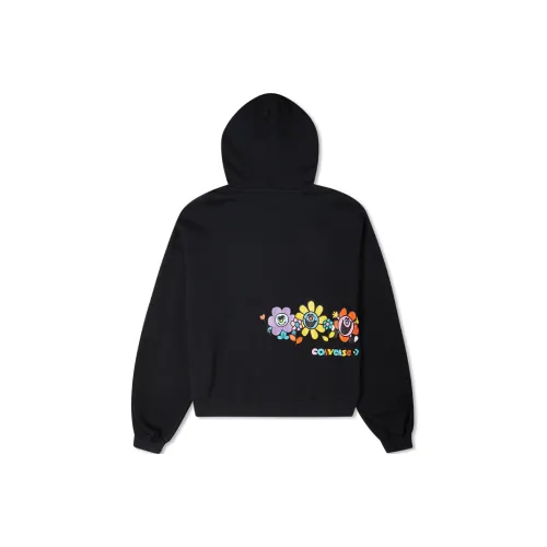 Конверс Черные Женские Свитшоты