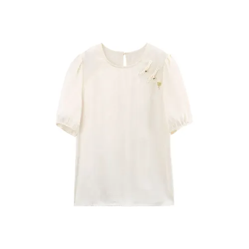 A paradise for awakening Рубашка Женские Бежевый