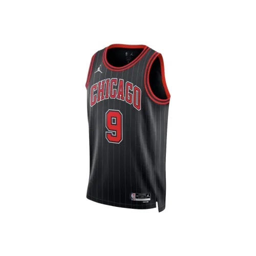 NBA Chicago Bulls Никола Вучевич Баскетбольная Джерси Jordan Statement Edition Swingman Унисекс Черный