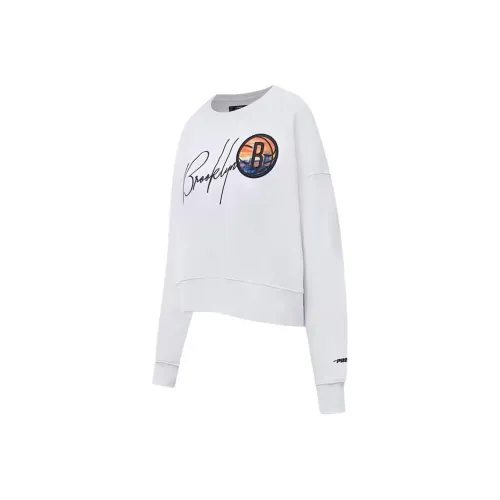 NBA Brooklyn Nets Pro Standard City Scape Толстовка Женская Белая