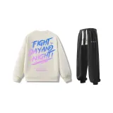 Комплект одежды (Хаки худи + черные штаны)