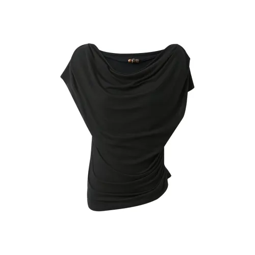 3COLOUR T-Shirt Женская Классический Черный