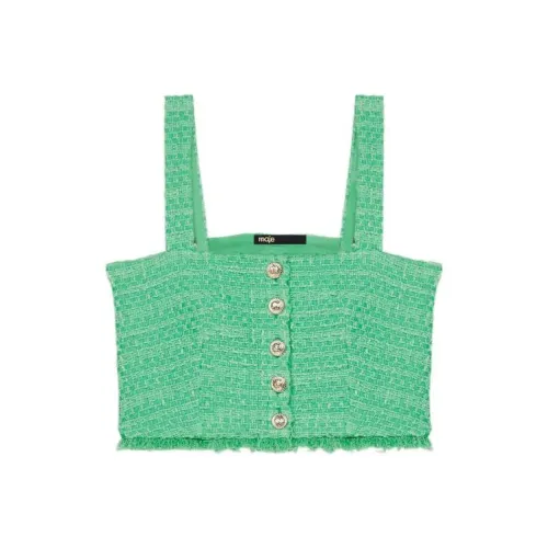 Maje Зеленые Женские Камисоли