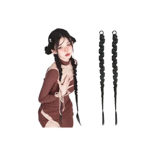 MUNINGFEI Y2K Hot Girl Twisted Braids Западный Твист Длинный Косичка Пузырьки Двойной Завитые Кудри Прохладный Острый Локоны