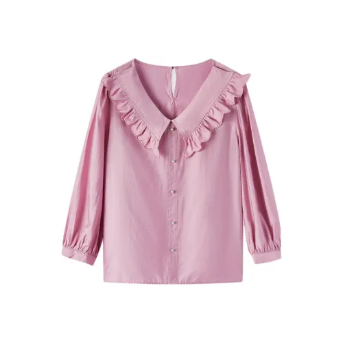 EICHITOO Рубашка Женская Розовая Красная