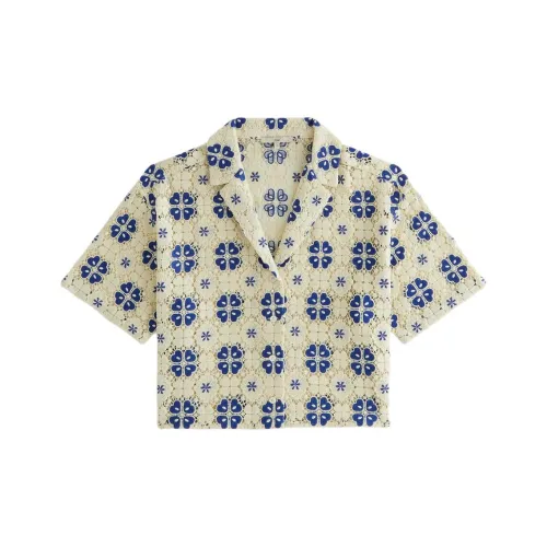 KITH Женские 2024 Summer Collection Elora Кружево Рубашка Женские Желтый