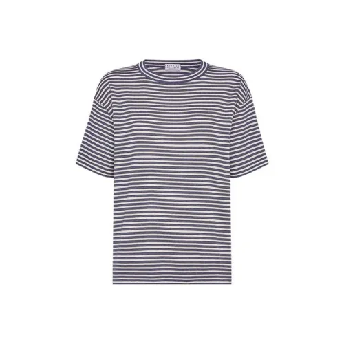 Brunello Cucinelli Небесно-голубые Женские Рубашки T