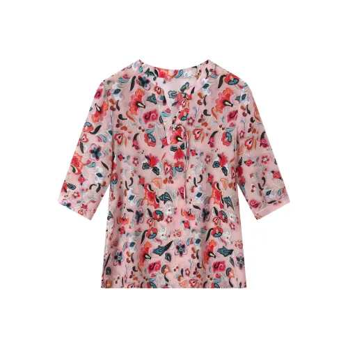 H YXIANG Розовые Женские Футболки