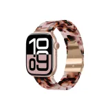 Красно-серый цветочный дизайн [пряжка розового золота]