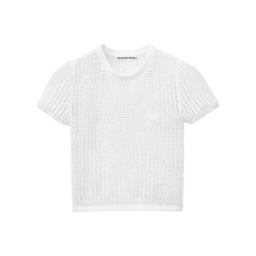 Alexander Wang SS24 Стандартная T-рубашка Женская Белая