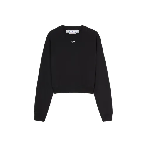 Off Белый SS22 Черный Женские Свитшоты
