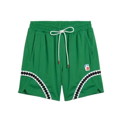 PUMA Crowd Craze Баскетбольные шорты Мужские Зеленые