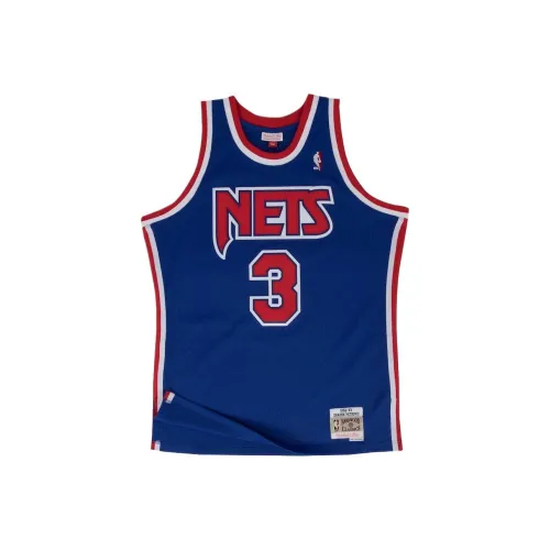 NBA x MITCHELL NESS Brooklyn Nets Dražen Petrović Баскетбольная Джерси Мужская Синий Красный