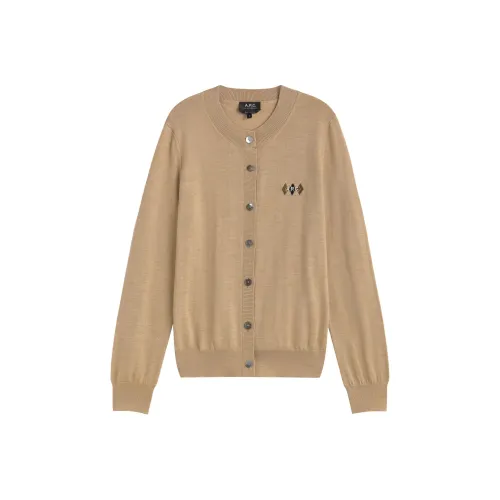 A.P.C Бежевые Женские Свитеры