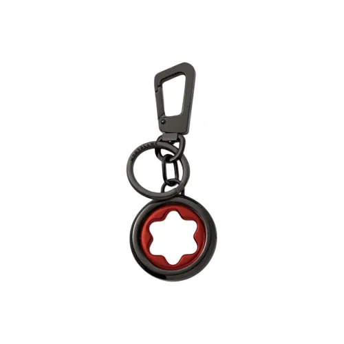 MONTBLANC Стальной Кожа Нержавеющая сталь Алюминий Латунь Брелоки Унисекс Черный