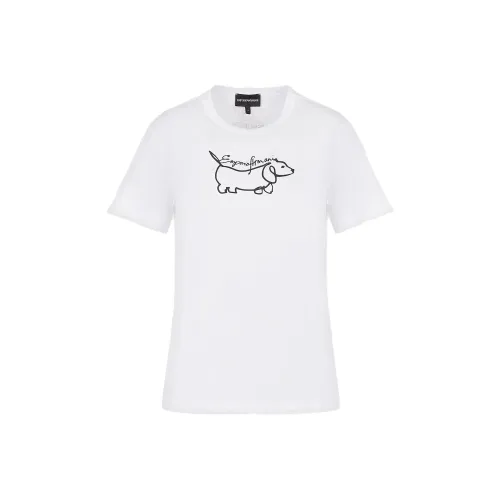 EMPORIO ARMANI Белые Женские Футболки