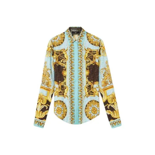 VERSACE x FENDI SS22 Рубашка Женская Многоцветная