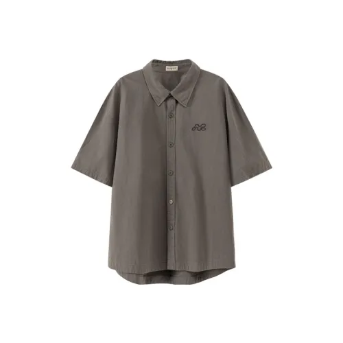 NO ONE ELSE Темно-серый Унисекс Рубашки