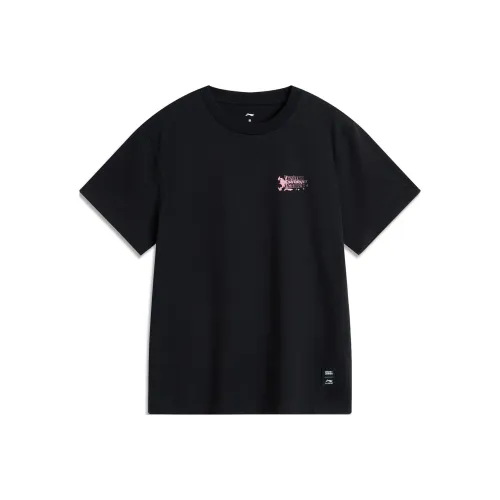 Подкладка x LEAGUE OF LEGENDS Регулярная футболка Женская Черная