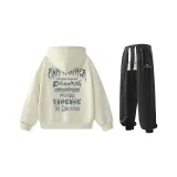 Комплект одежды (Хаки худи + черные штаны)