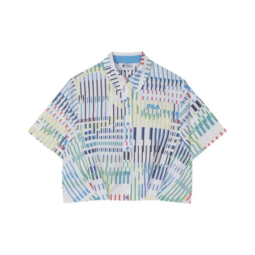 FILA x PENGPIDUZHONGXIN SS24 Рубашка Женская с принтом по всей поверхности