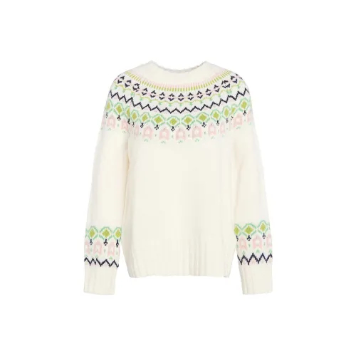 BARBOUR Melville Вязаная модель JUMPER Свитер Женская Белый