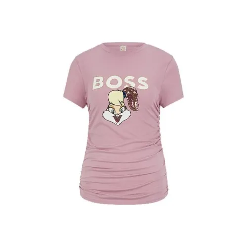 HUGO BOSS HUGO BOSS X LOONEY TUNES SS23 Розовый Женские Т-рубашки