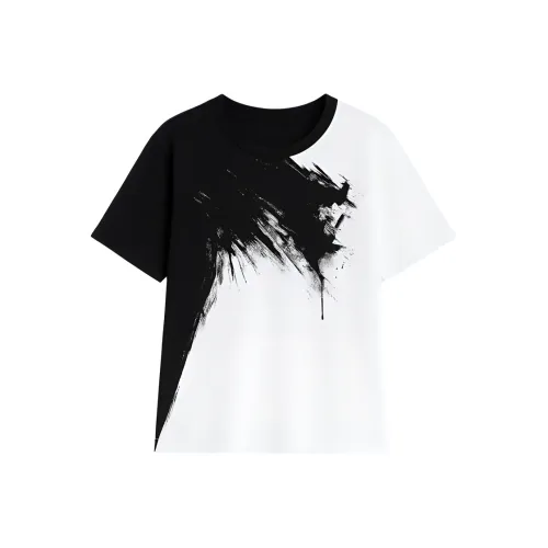 LUYOUYE Т-рубашка с оборванным рукавом женская черная и белая