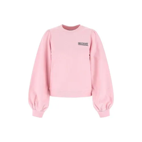 GANNI Розовые Женские Свитшоты