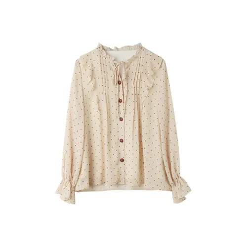 ANNECHEN Женские Шифоновые Рубашки