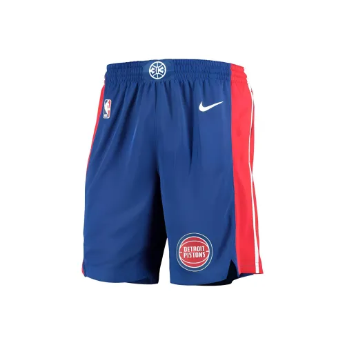 NBA x Nike Detroit Pistons Icon Swingman Баскетбольные шорты Мужские Синие