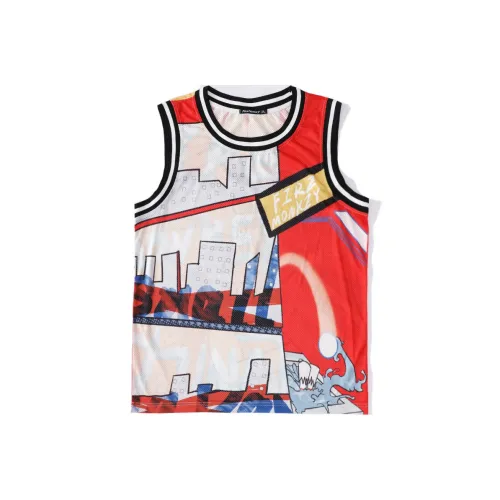 FireMonkey Баскетбольная Джерси Унисекс Красная