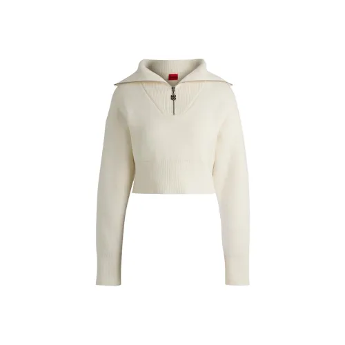 HUGO BOSS Белые Женские Свитеры
