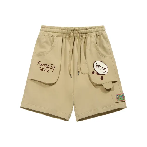 Guuka Повседневные шорты унисекс хаки