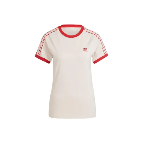 Adidas Originals Рукав реглан T-рубашка Женская Кварц Чудесный