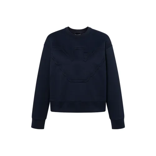 EMPORIO ARMANI Темно-синий Женские Свитшоты
