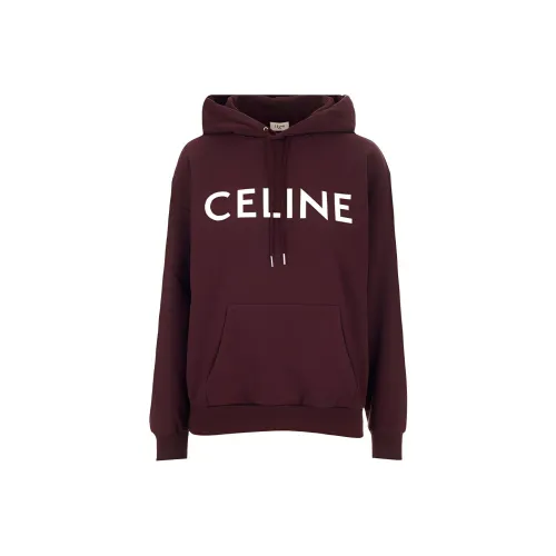CELINE Толстовка Женская Бордовая