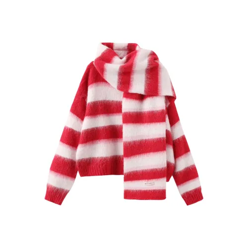 CUBIC Смесовая шерсть Вязаная модель Свитер Женские