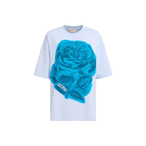 MARNI T Рубашка Женская Светло-Синяя