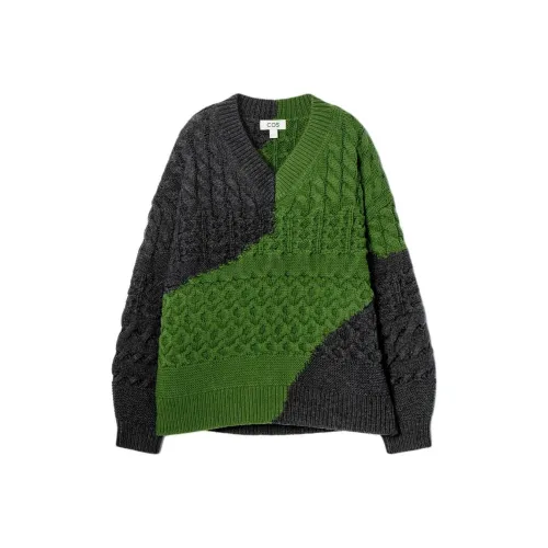 COS Свитер Женский Углерод Черный Зеленый