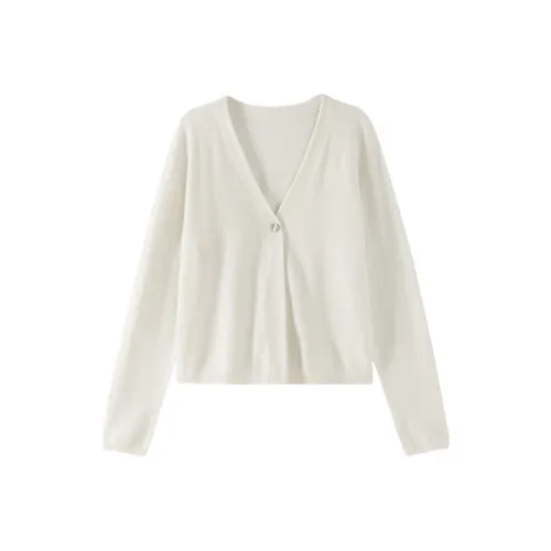 hacikis Трикотаж Женский Ванильный Белый